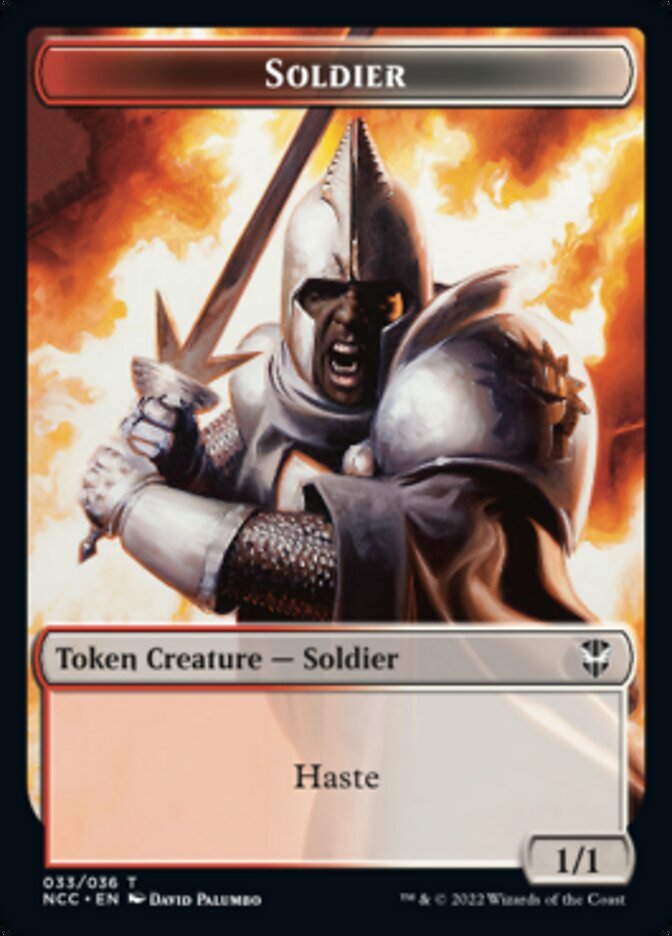 Soldier (33) // Devil Double-sided Token [Streets of New Capenna Commander Tokens] | D20 Games