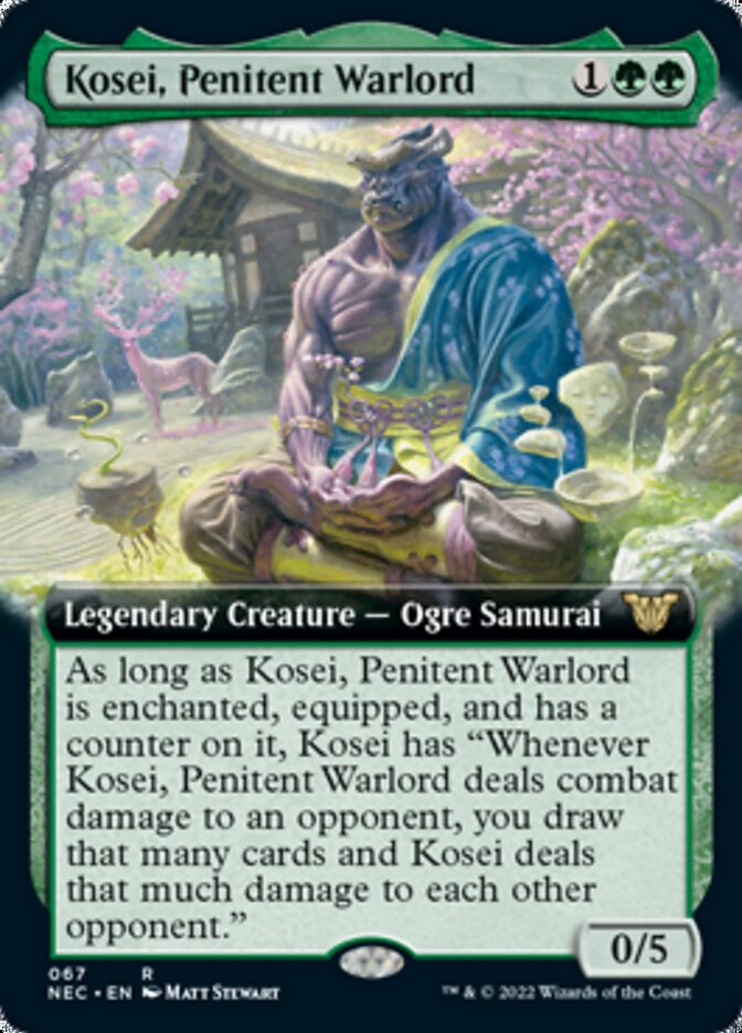 Kosei, Penitent Warlord (Extended) [Kamigawa: Neon Dynasty Commander] | D20 Games