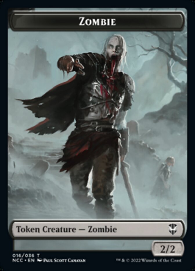Zombie // Drake Double-sided Token [Streets of New Capenna Commander Tokens] | D20 Games