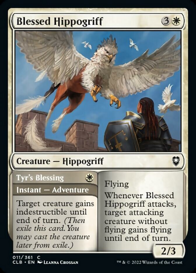 Blessed Hippogriff // Tyr's Blessing [Commander Legends: Battle for Baldur's Gate] | D20 Games