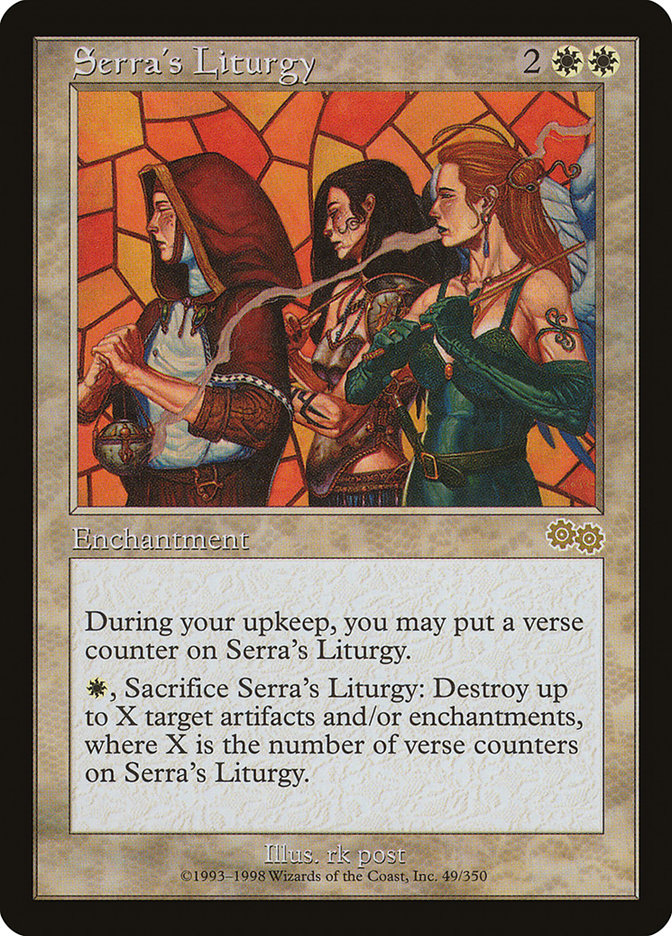 Serra's Liturgy [Urza's Saga] | D20 Games