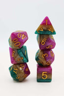 Fat Tuesday RPG Dice Set Plastic Dice Foam Brain Games