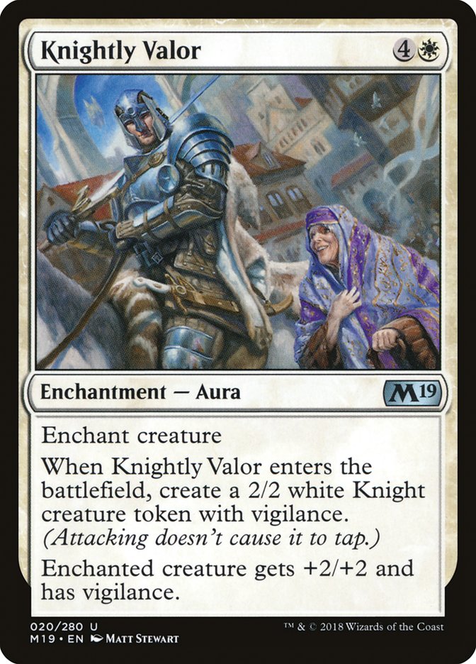 Knightly Valor [Core Set 2019] | D20 Games