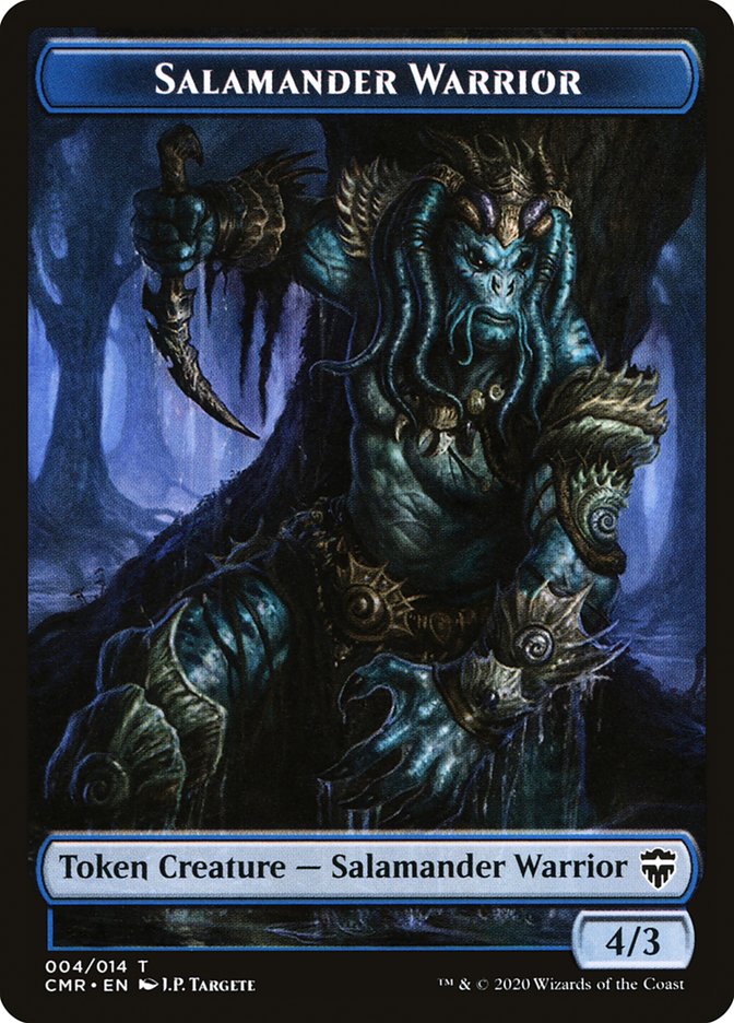 Salamander Warrior Token [Commander Legends Tokens] | D20 Games