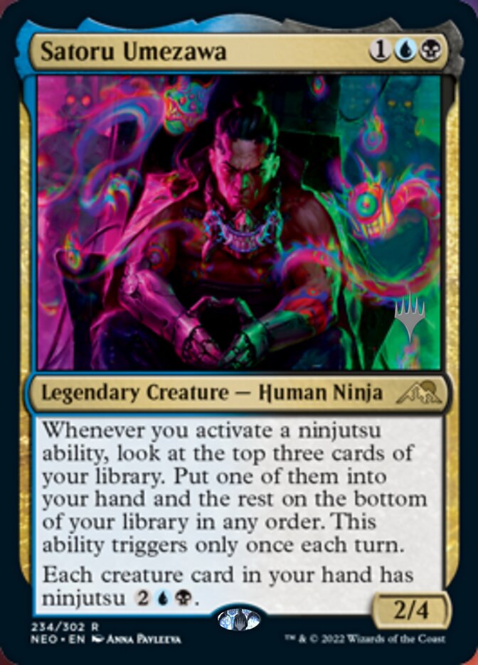 Satoru Umezawa (Promo Pack) [Kamigawa: Neon Dynasty Promos] | D20 Games