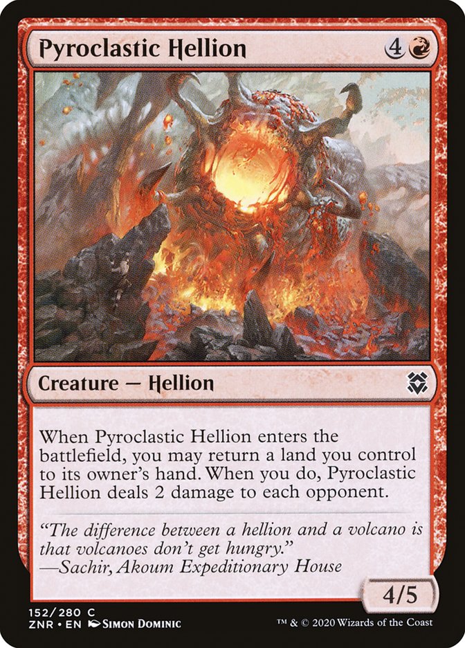 Pyroclastic Hellion [Zendikar Rising] | D20 Games