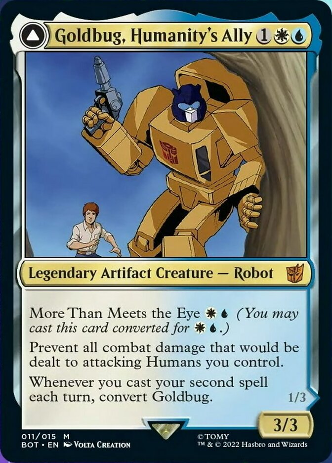 Goldbug, Humanity's Ally // Goldbug, Scrappy Scout [Universes Beyond: Transformers] | D20 Games