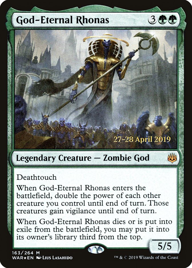 God-Eternal Rhonas  [War of the Spark Prerelease Promos] | D20 Games