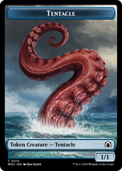 Tentacle // Human (26) Double-Sided Token [March of the Machine Commander Tokens] | D20 Games