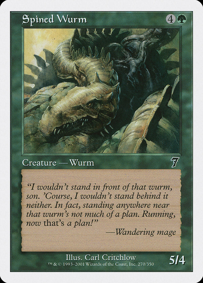 Spined Wurm [Seventh Edition] | D20 Games