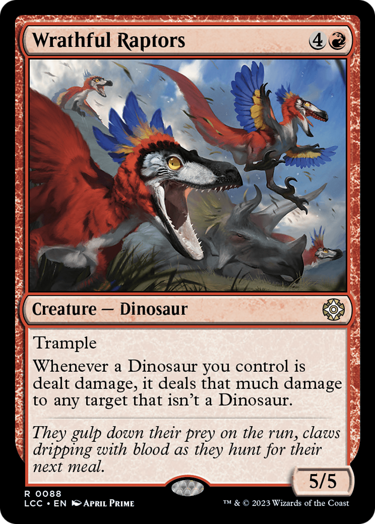 Wrathful Raptors [The Lost Caverns of Ixalan Commander] | D20 Games