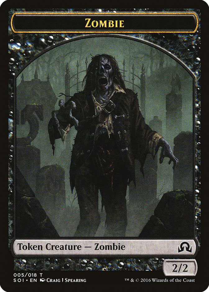 Zombie [Shadows over Innistrad Tokens] | D20 Games