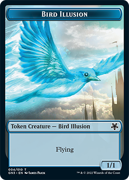 Bird Illusion // Elf Warrior Double-Sided Token [Game Night: Free-for-All Tokens] | D20 Games