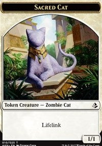 Sacred Cat // Insect Token [Amonkhet Tokens] | D20 Games