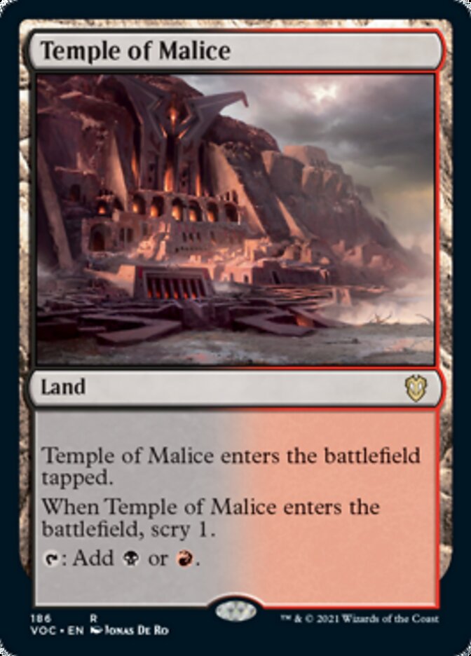 Temple of Malice [Innistrad: Crimson Vow Commander] | D20 Games