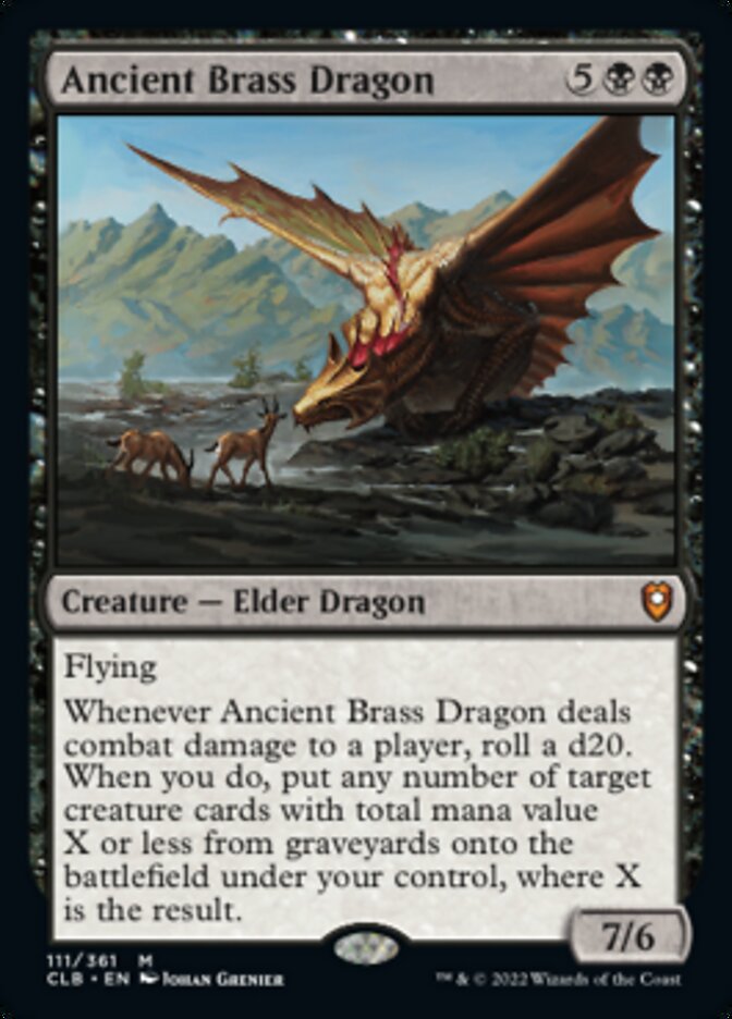 Ancient Brass Dragon [Commander Legends: Battle for Baldur's Gate] | D20 Games