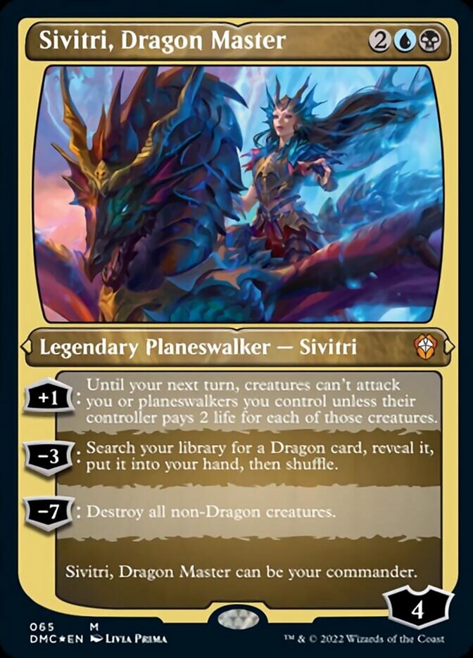 Sivitri, Dragon Master (Foil Etched) [Dominaria United Commander] | D20 Games