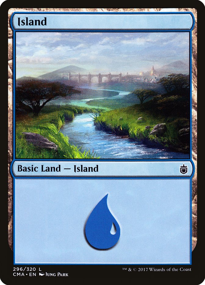 Island (296) [Commander Anthology] | D20 Games