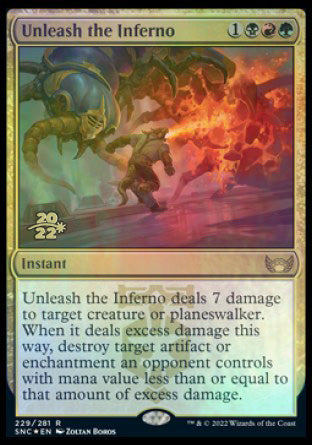 Unleash the Inferno [Streets of New Capenna Prerelease Promos] | D20 Games