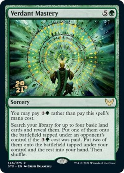 Verdant Mastery [Strixhaven: School of Mages Prerelease Promos] | D20 Games