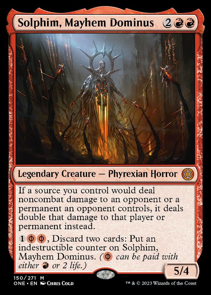 Solphim, Mayhem Dominus [Phyrexia: All Will Be One] | D20 Games