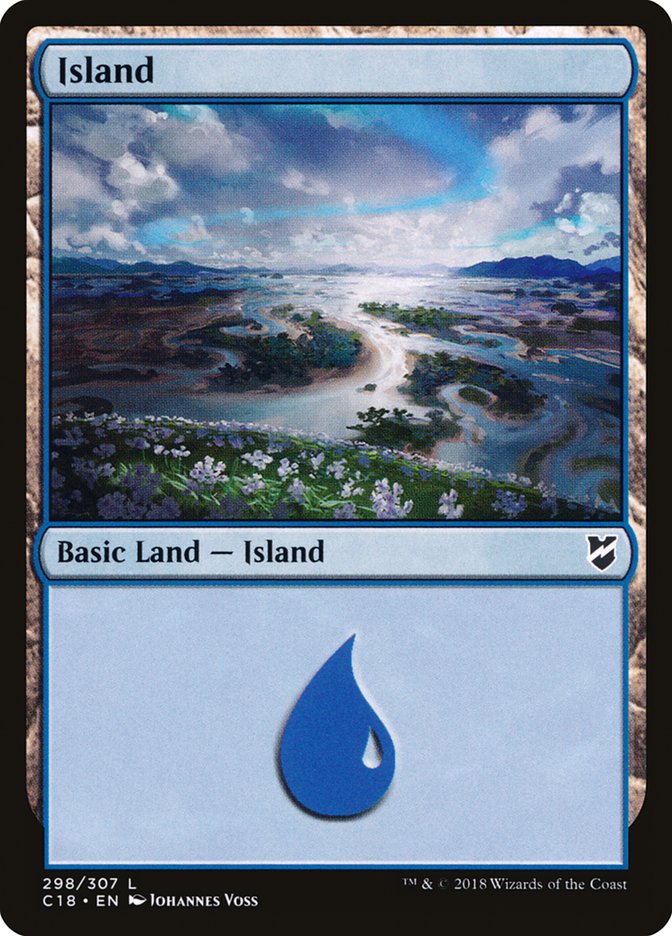 Island (298) [Commander 2018] | D20 Games