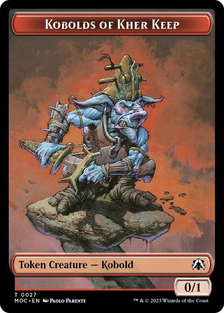 Bird // Kobolds of Kher Keep Double-Sided Token [March of the Machine Commander Tokens] | D20 Games
