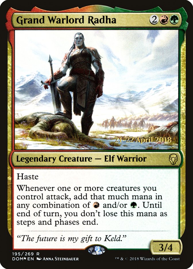 Grand Warlord Radha  [Dominaria Prerelease Promos] | D20 Games