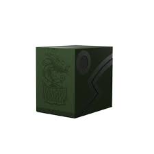Dragon Shield Double Shell: Forest Green & Black | D20 Games