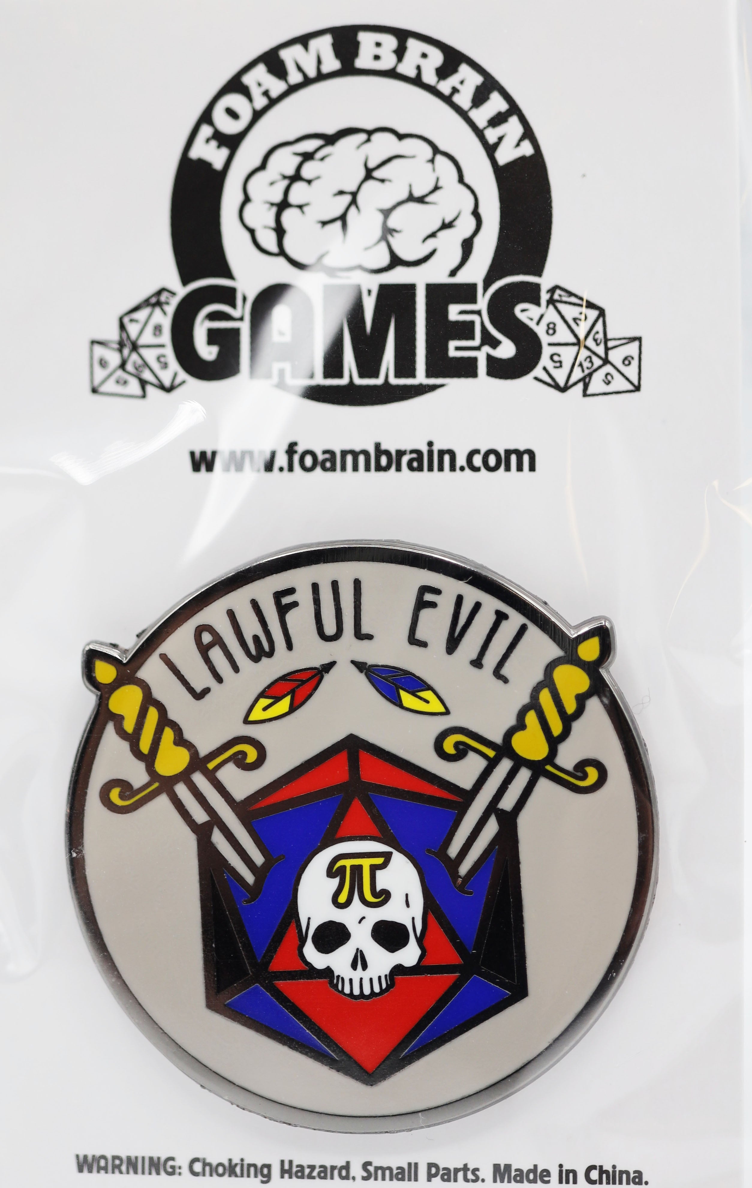 Pride Flag Alignment Pin: Polyamorous Enamel Pin Foam Brain Games | D20 Games