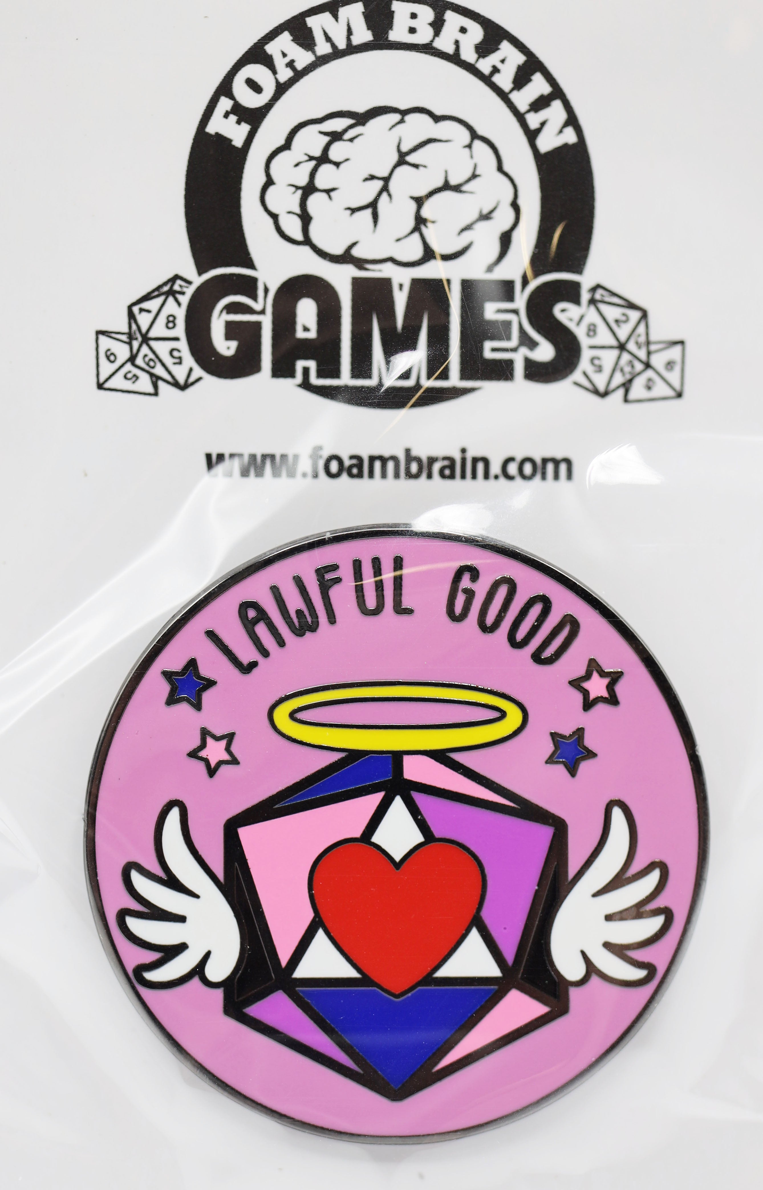 Pride Flag Alignment Pin: Genderfluid Enamel Pin Foam Brain Games | D20 Games