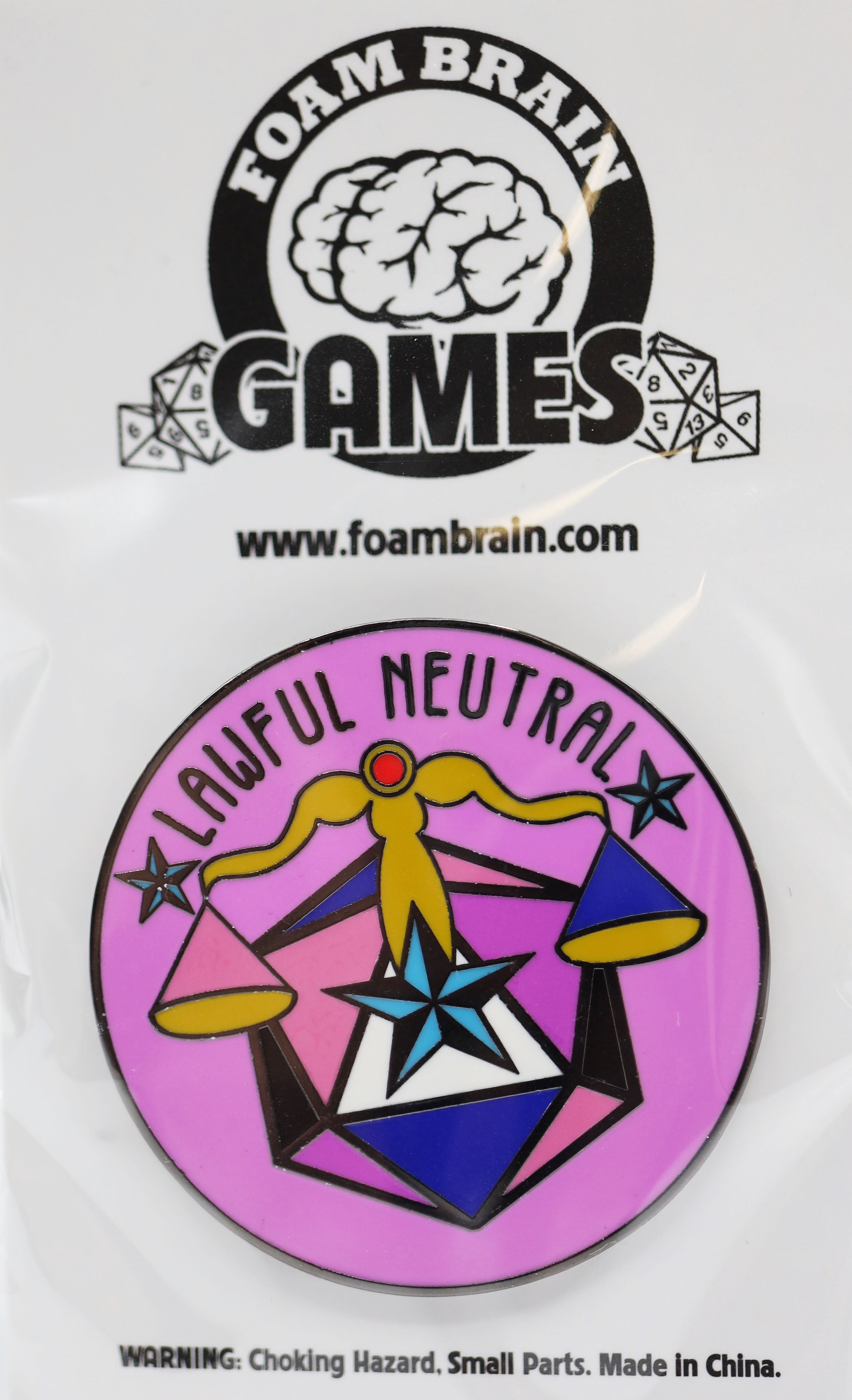 Pride Flag Alignment Pin: Genderfluid Enamel Pin Foam Brain Games | D20 Games