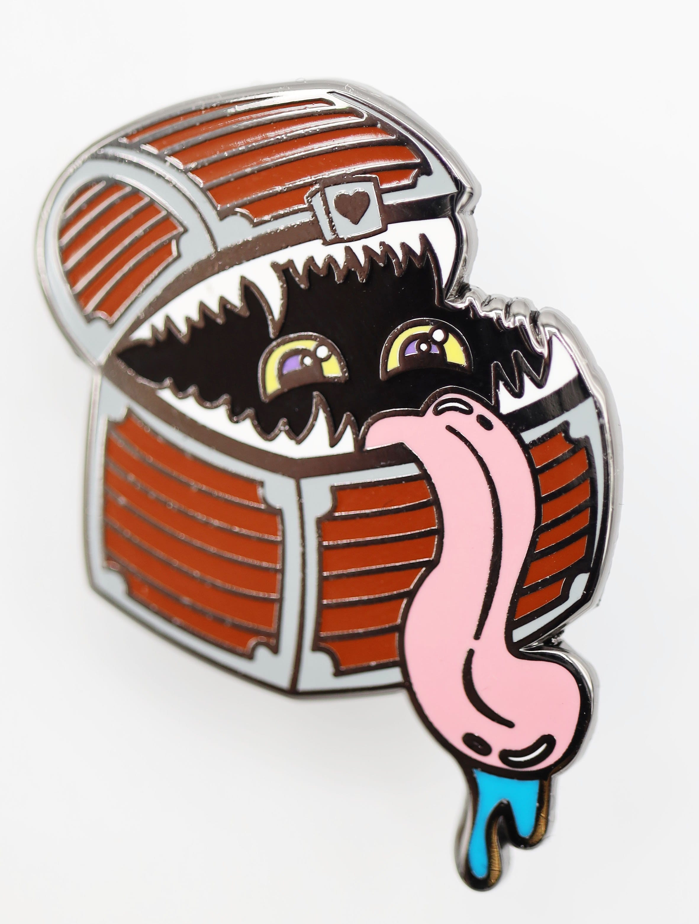 Monster Index Pin: Mimic Enamel Pin Foam Brain Games | D20 Games