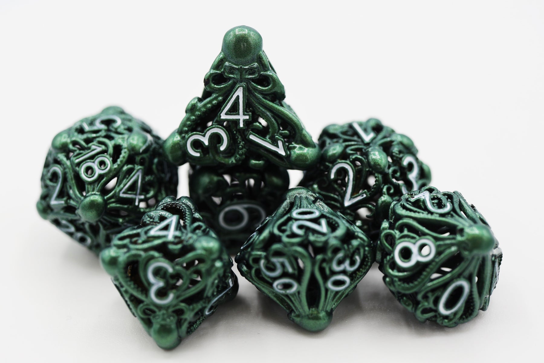 Mind Eater Hollow RPG Dice Set - Green | D20 Games