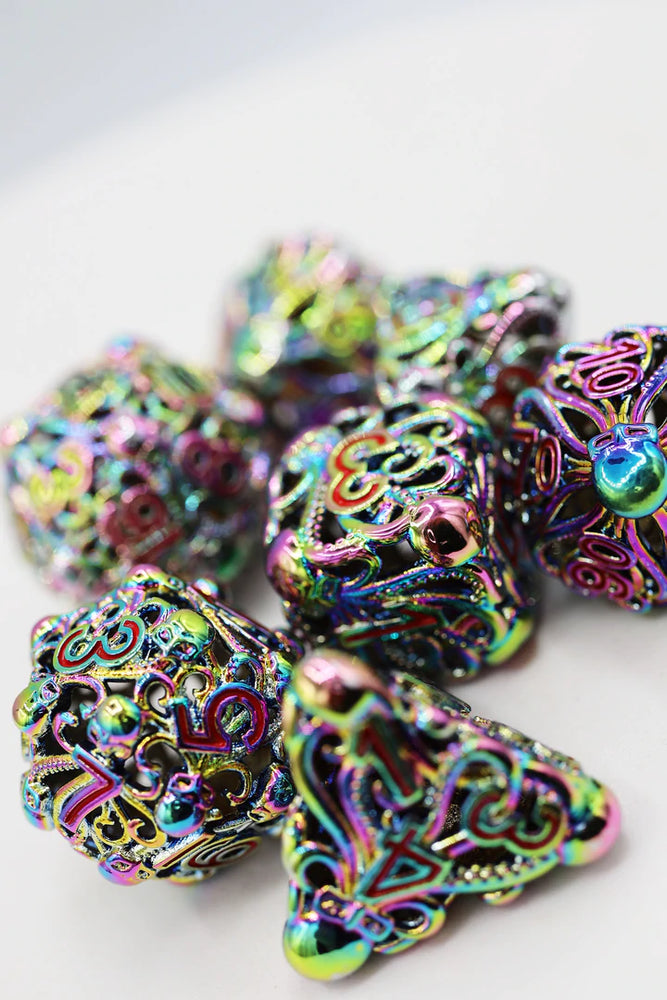 Foam Brain Dice Metals Mythic Mind Eater Hollow 16mm RPG Set