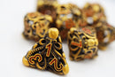 Mind Eater Hollow RPG Metal Dice Set - Gold