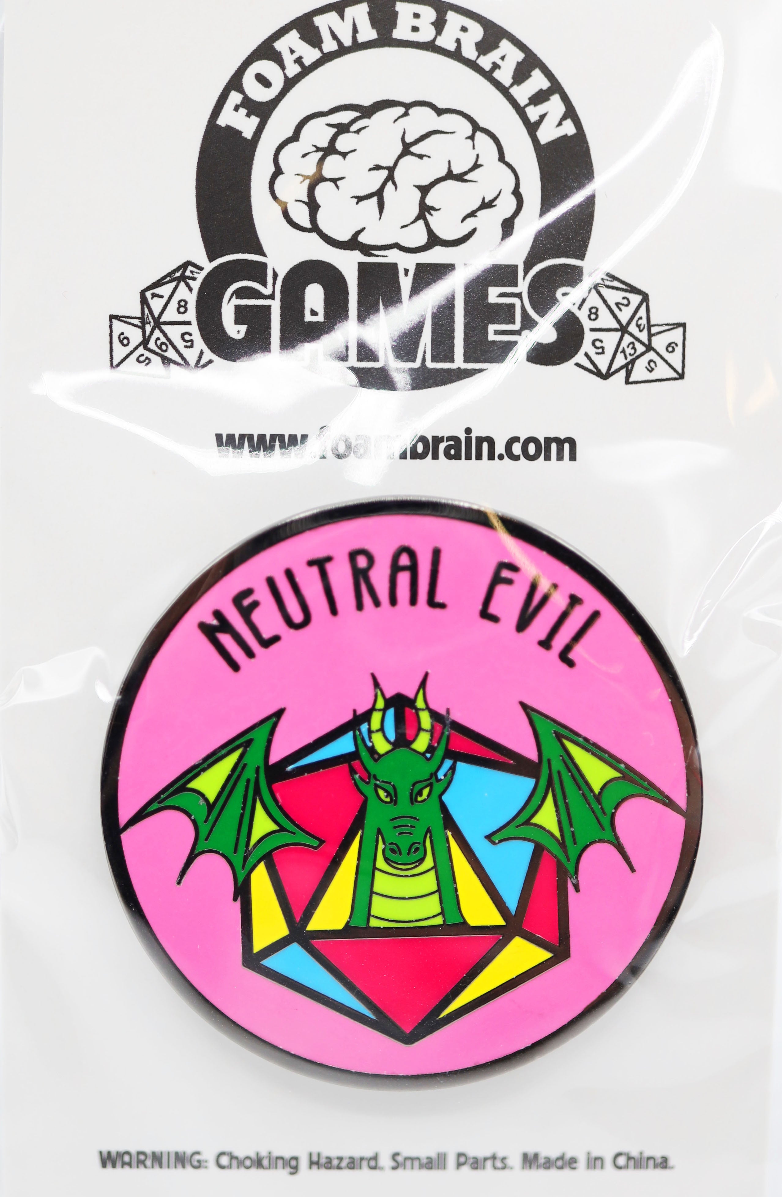 Pride Flag Alignment Pin: Pansexual Enamel Pin Foam Brain Games | D20 Games