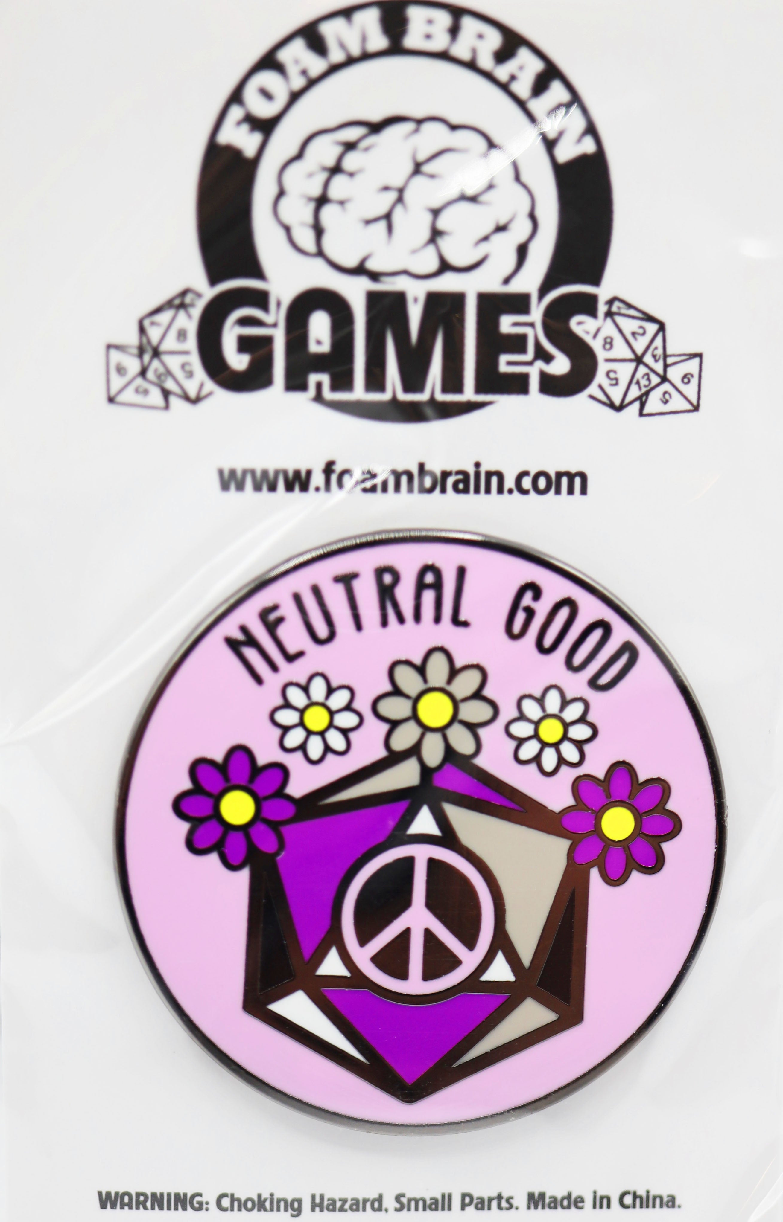 Pride Flag Alignment Pin: Asexual Enamel Pin Foam Brain Games | D20 Games