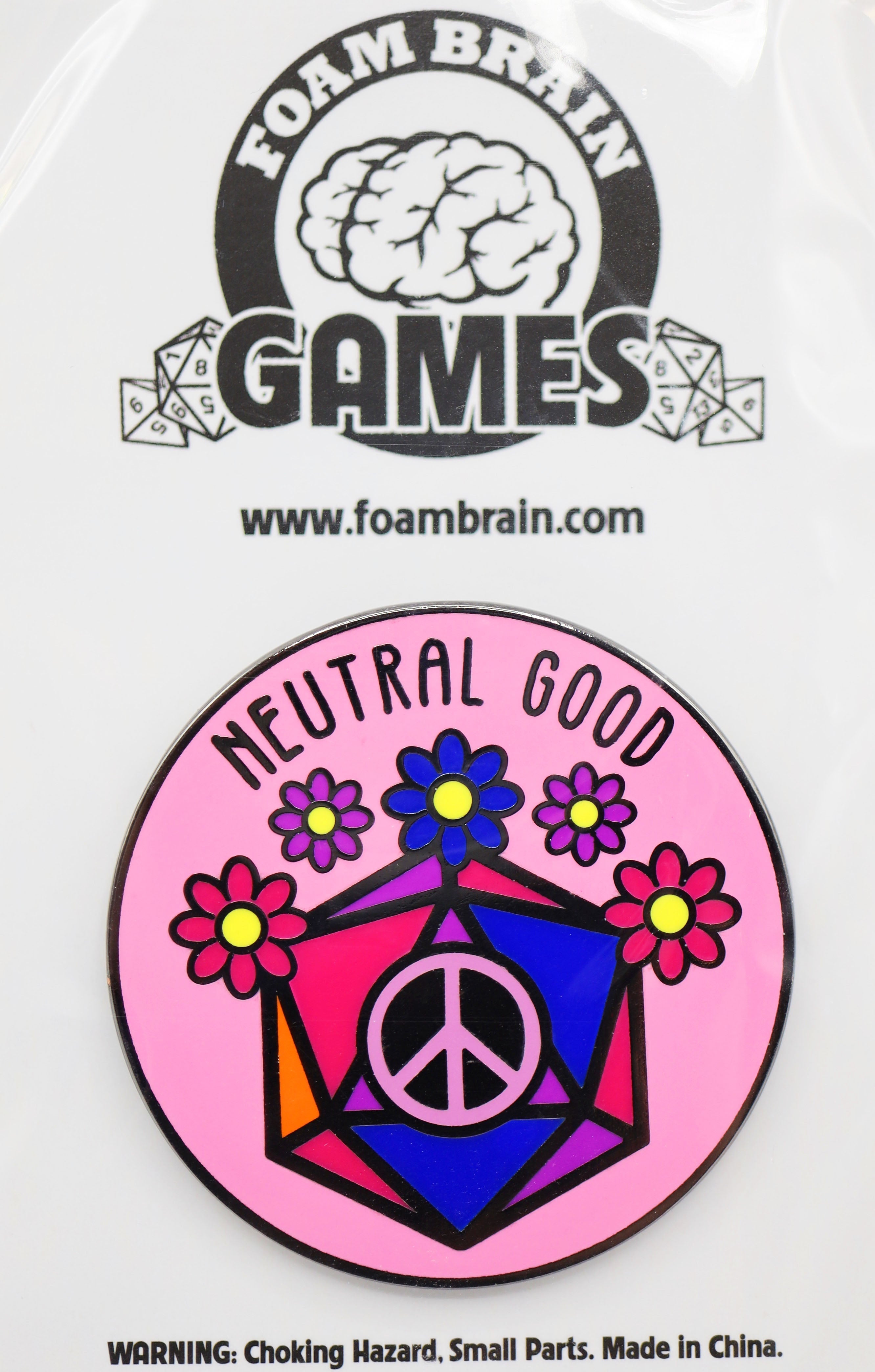 Pride Flag Alignment Pin: Bisexual Enamel Pin Foam Brain Games | D20 Games