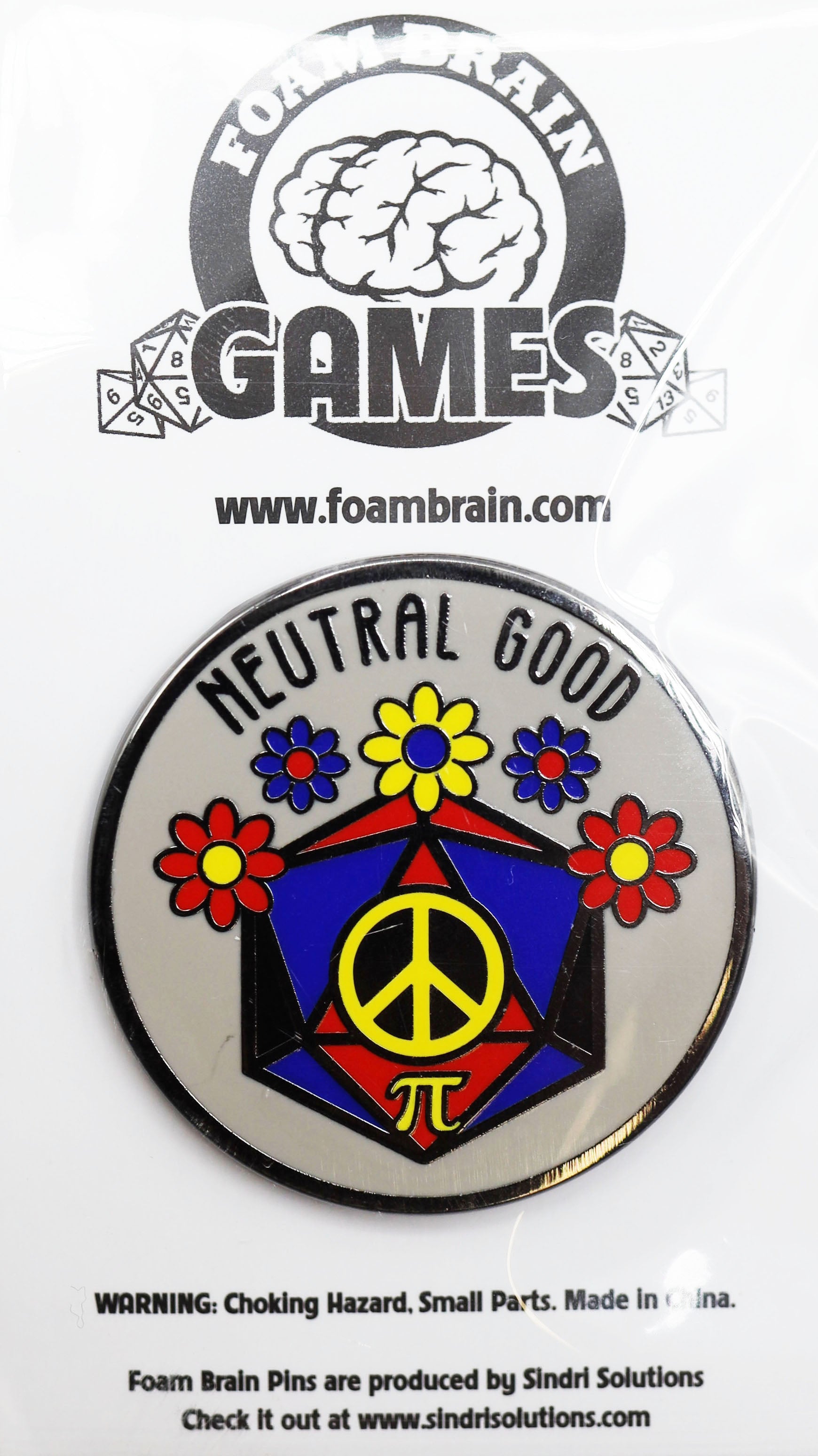 Pride Flag Alignment Pin: Polyamorous Enamel Pin Foam Brain Games | D20 Games