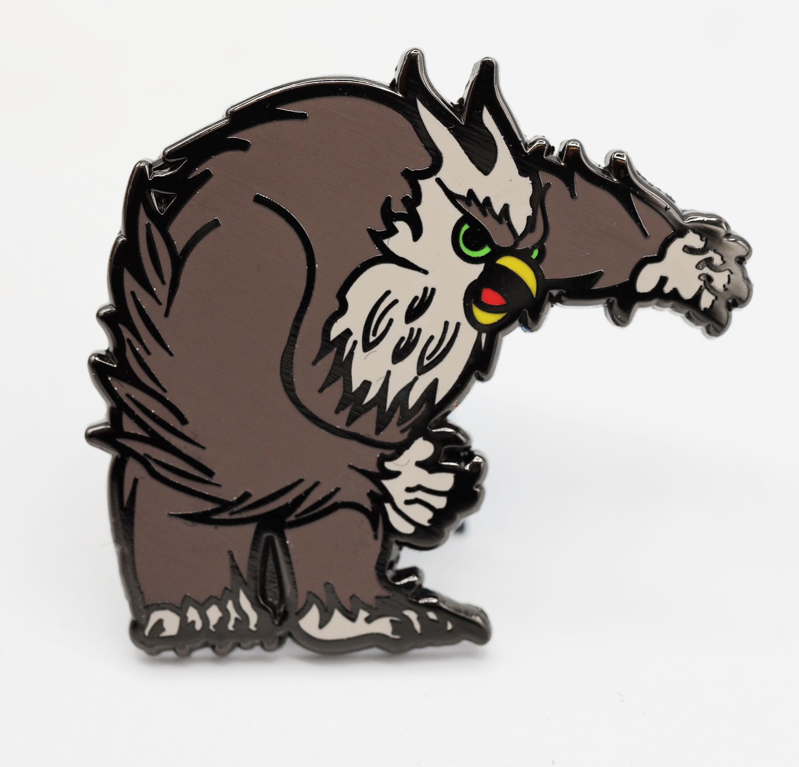 Monster Index Pin: Owl Bear Enamel Pin Foam Brain Games | D20 Games