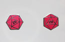 D20 Stud Earrings: Pink