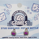 Stud Earrings: Potion Bottle  Foam Brain Games