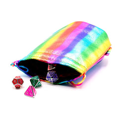 Flat Bottomed Dice Bag - Celebrate Pride 2021 Rainbow | D20 Games