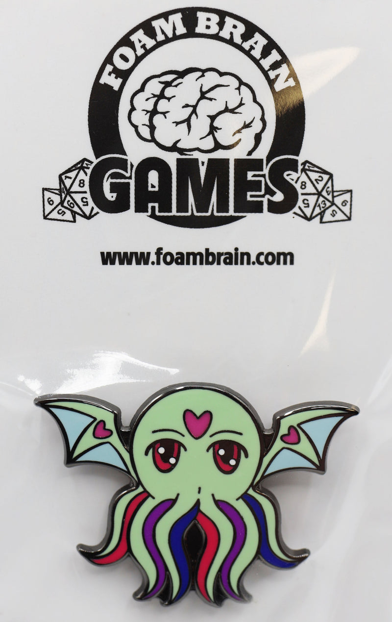 Pridethulhu Pins Enamel Pin Foam Brain Games