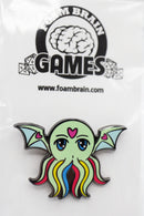 Pridethulhu Pins Enamel Pin Foam Brain Games