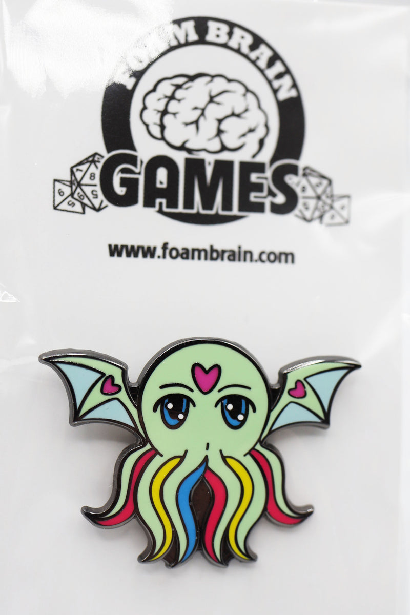 Pridethulhu Pins Enamel Pin Foam Brain Games