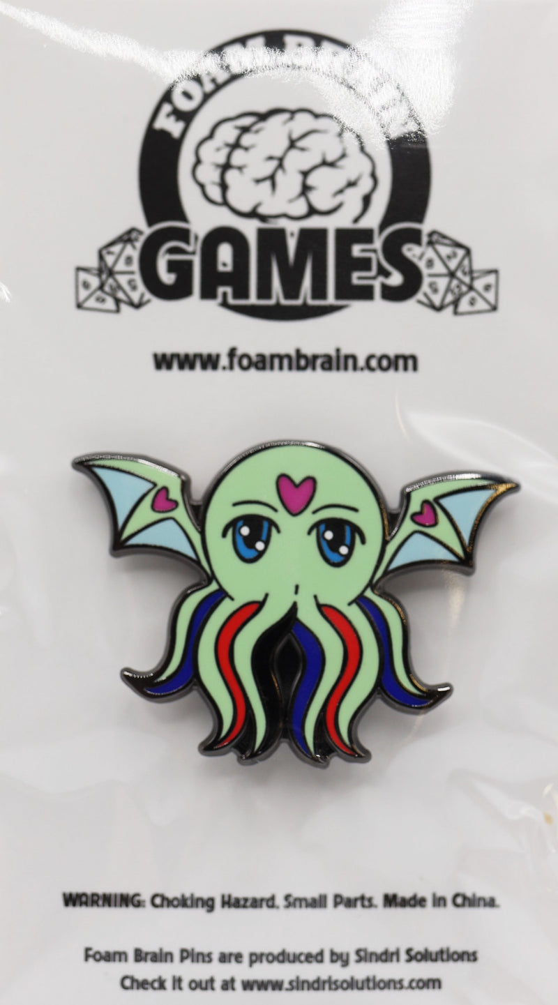 Pridethulhu Pins Enamel Pin Foam Brain Games