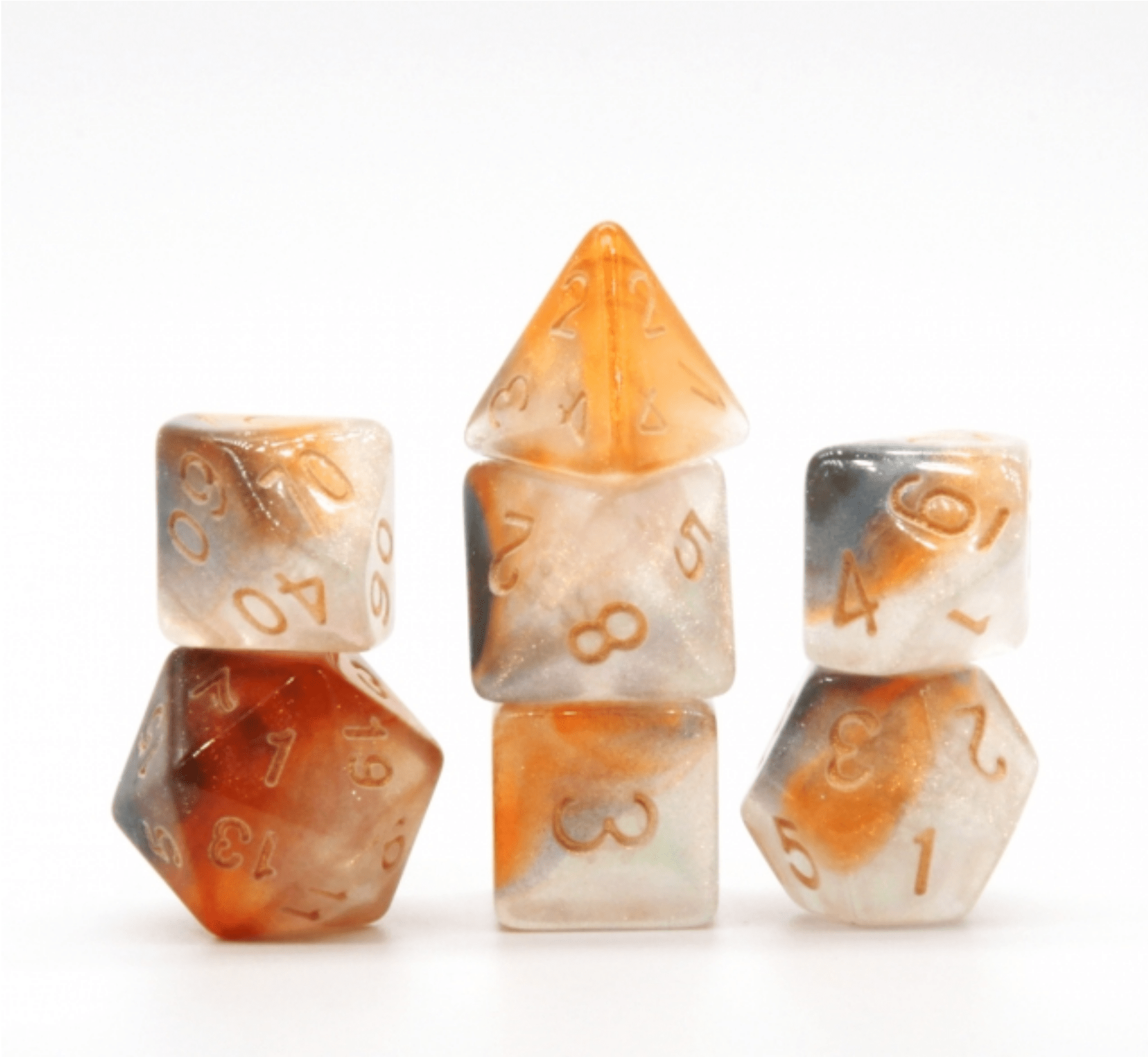 Rising Nebula RPG Dice Set Plastic Dice Foam Brain Games | D20 Games