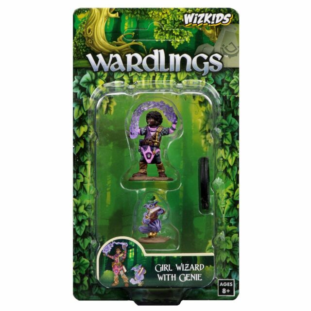 Wardlings: Girl Wizard with Genie | D20 Games